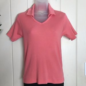 Cato Brand Fiorlini International Peach Orange Color Ribbed Blouse
Medium 8 - 10